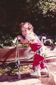 Me at 2. Determined to water these plants. And wear this bathing suit. Books about kids like me were few and far between.